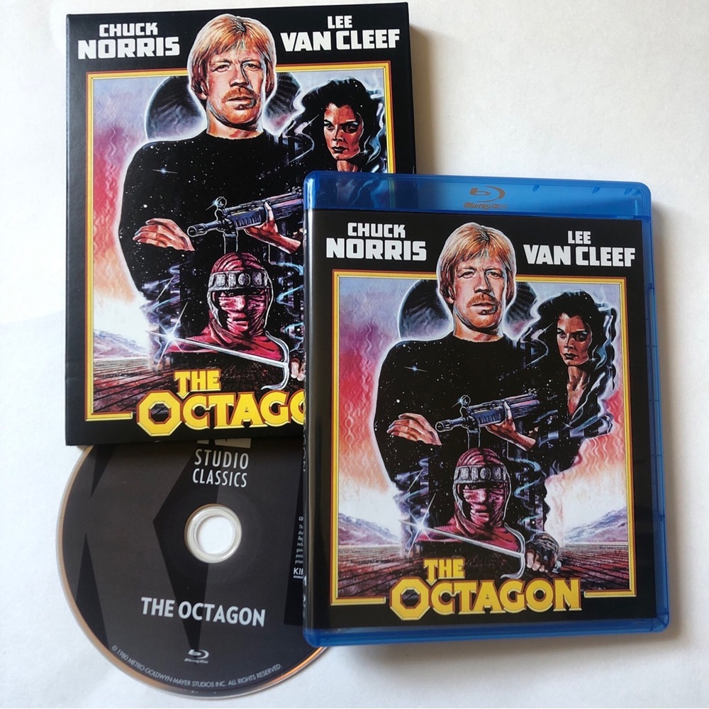 Kino Lorber The Octagon Blu-ray-Slipcover-Chuck Norris-Lee Van Cleef-bonus feat